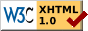 W3CXHTML1.0適合マーク